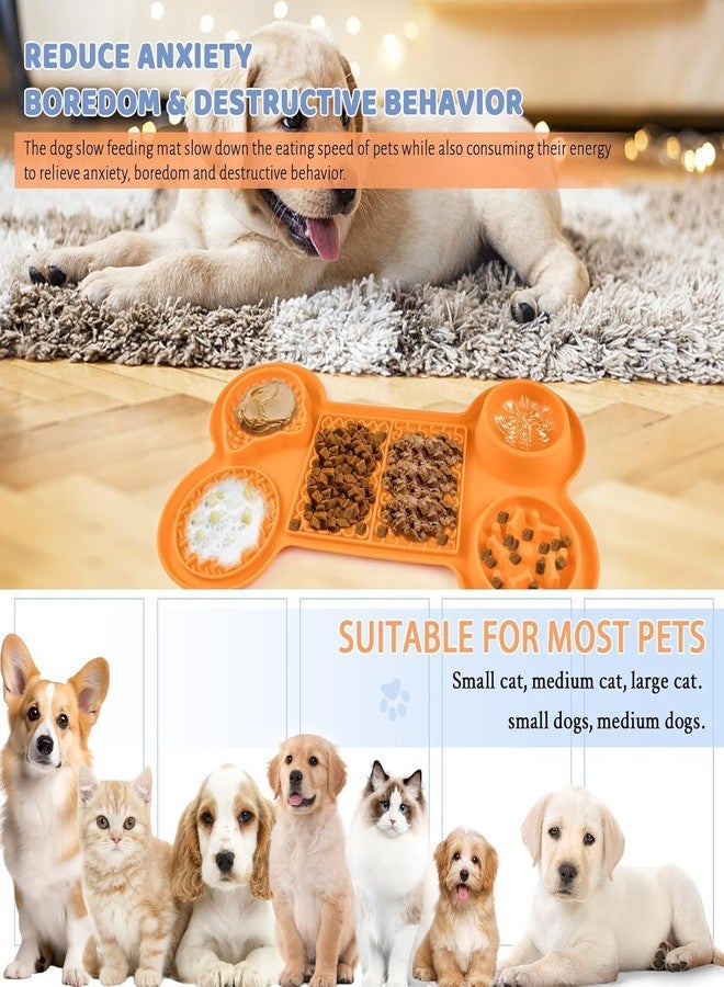 RIVIOX Durable Pet Licking Mat with Strong Adsorption - 6-in-1 Slow Feeder Dog Mat for Grooming, Bathing & Training - Anti-Bite Design for Peanut Butter & Wet Food, Reduces Anxiety - Image 5